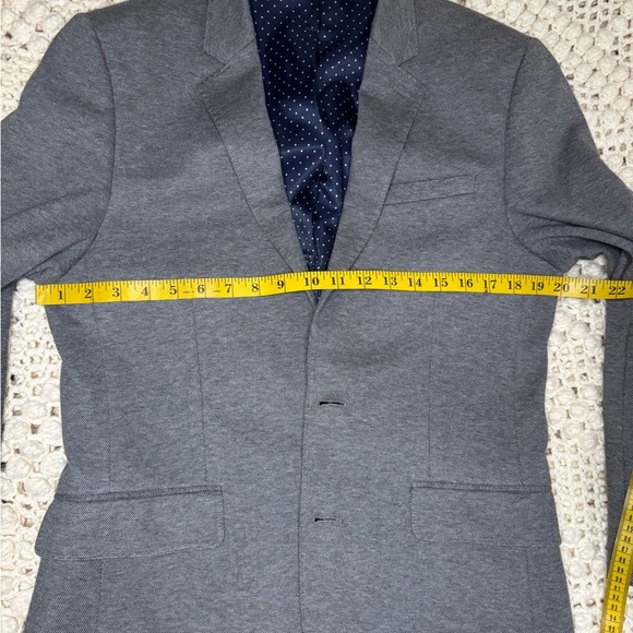 EXPRESS Mens Grey SLIM FIT STRETCH Sport Coat Blazer Jacket SIZE 3 - Picture 7 of 10
